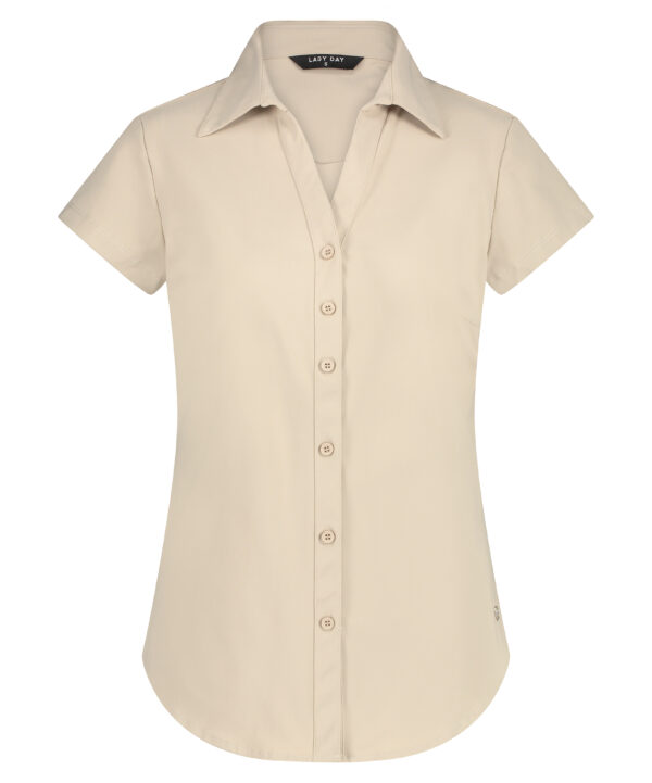Lady Day Suzy Cap Sand blouse