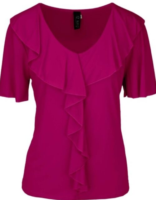 IZ NAIZ collection blouse voile block Purple