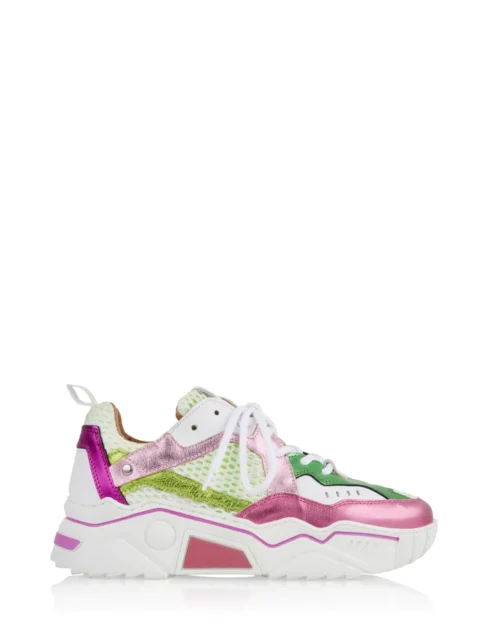 Pluto Mesh sneakers White/Pink/Green