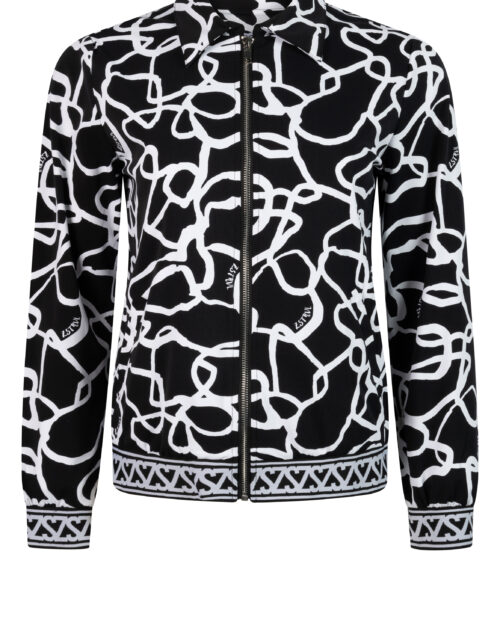 Zozo print travel jacket Jordan Black/White