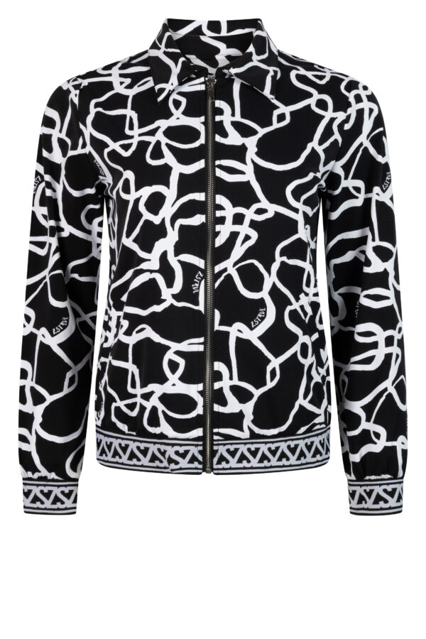 Zozo print travel jacket Jordan Black/White